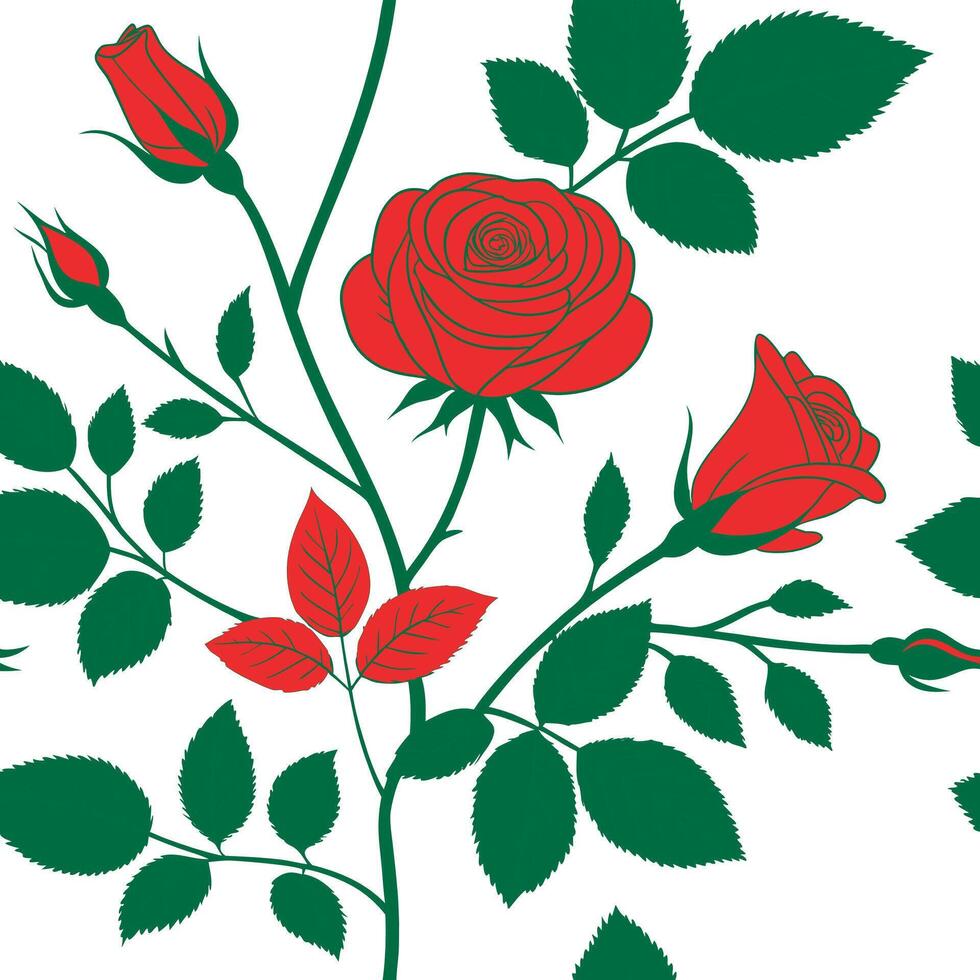 Seamless floral pattern design vector