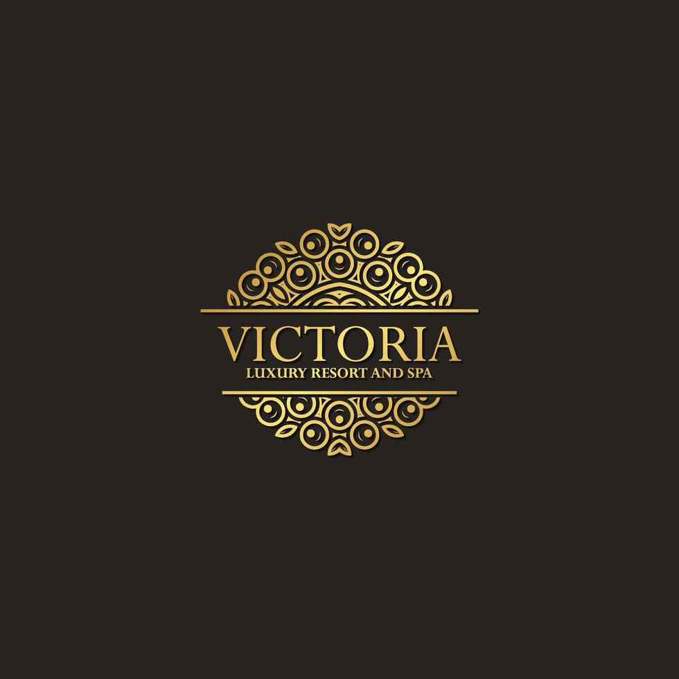 Luxury ornament greeting card template vector