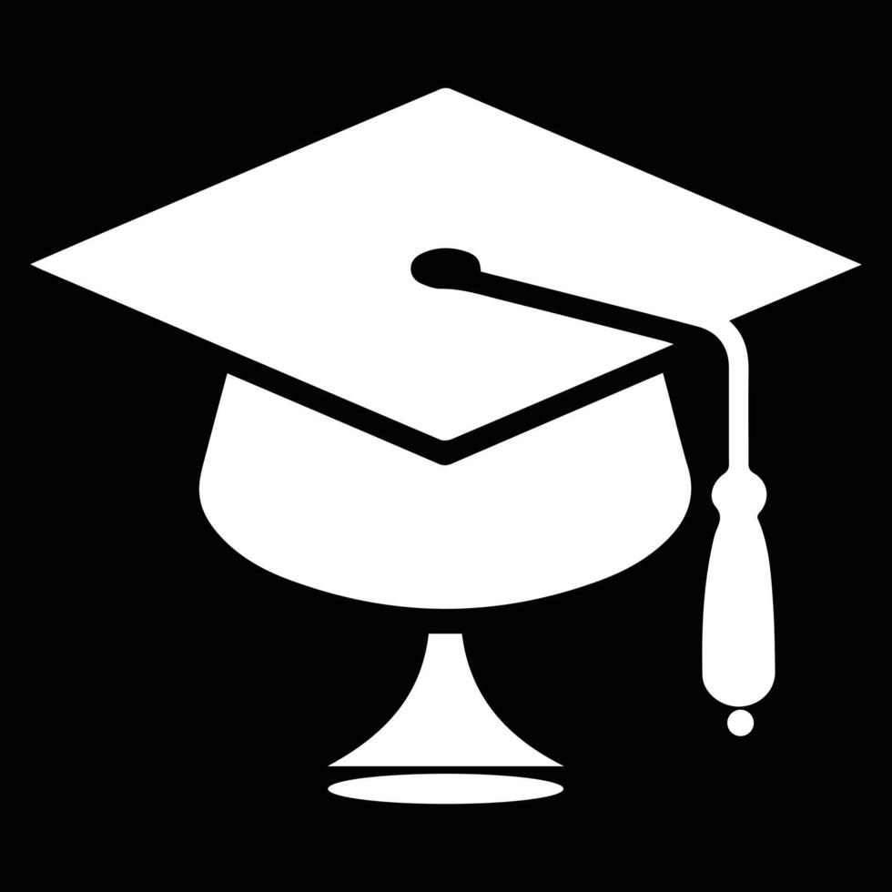 Graduation hat icon illustration. vector