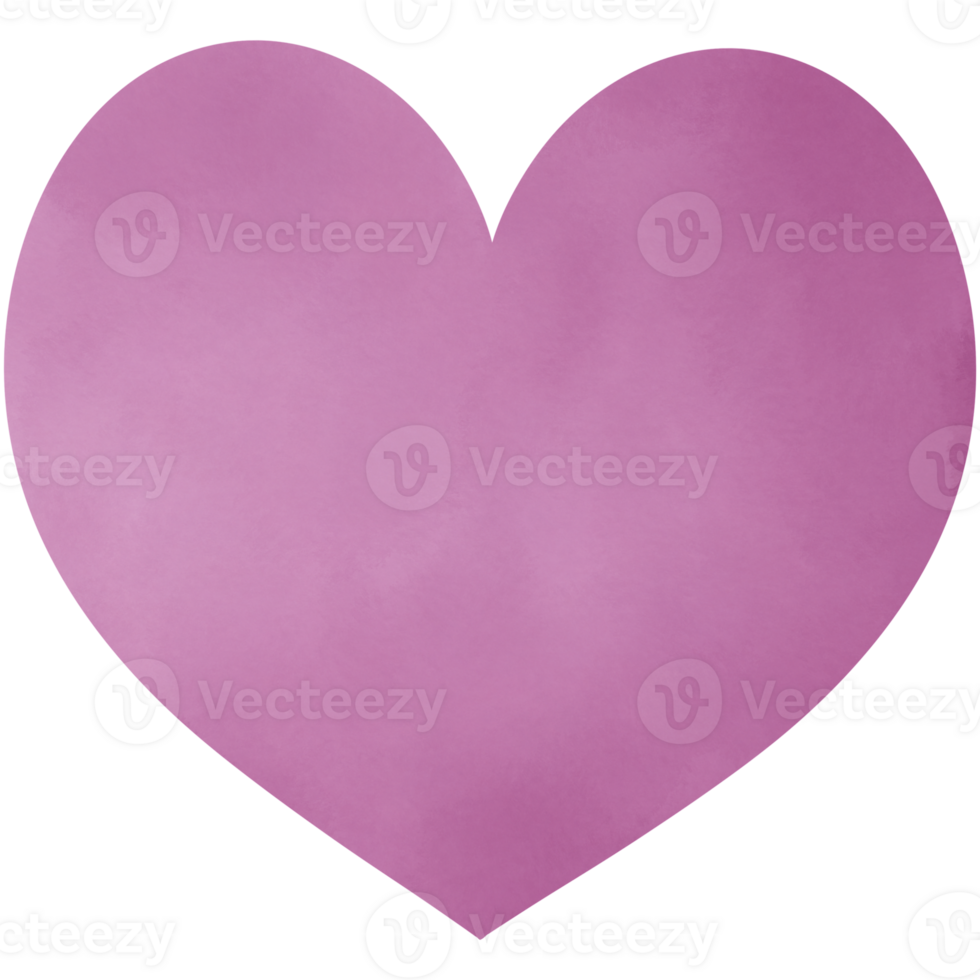 Simple light pink heart shape isolated on transparent background. png