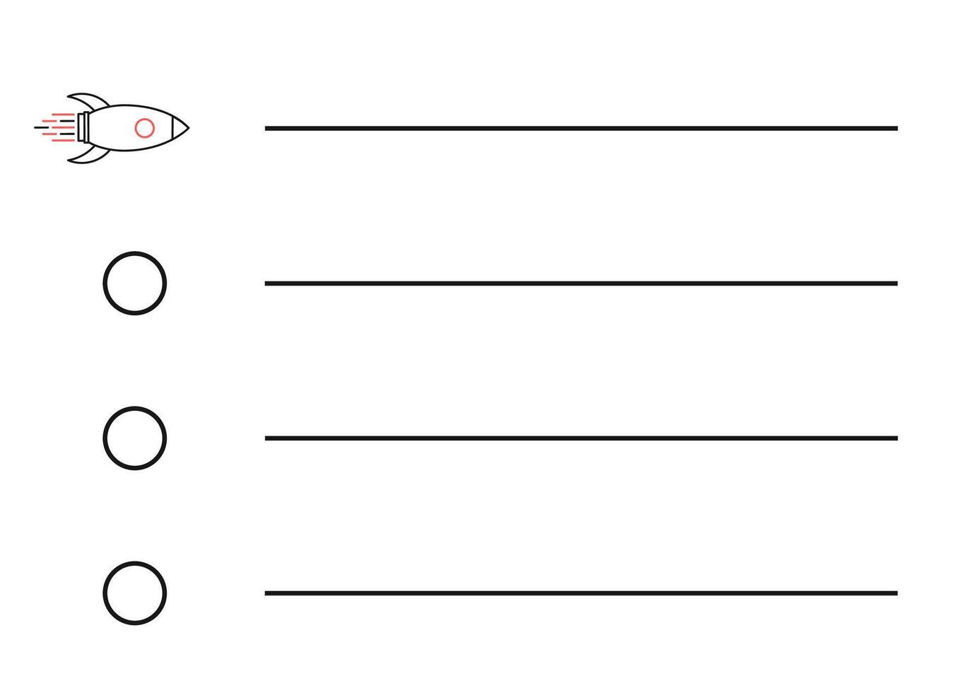 A worksheet with the words rocket and rocket vector