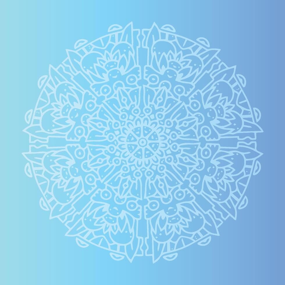 Artistic Mandala Pattern for Versatile Decor Styles vector