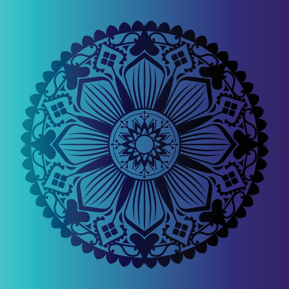 Eye-Catching Mandala Illustration for Wall Art vector