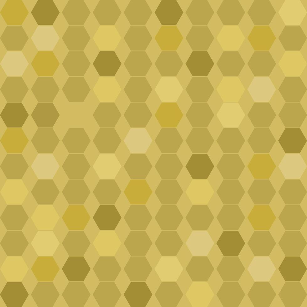 mustard tiles hexagonal seamless pattern tessellated vector