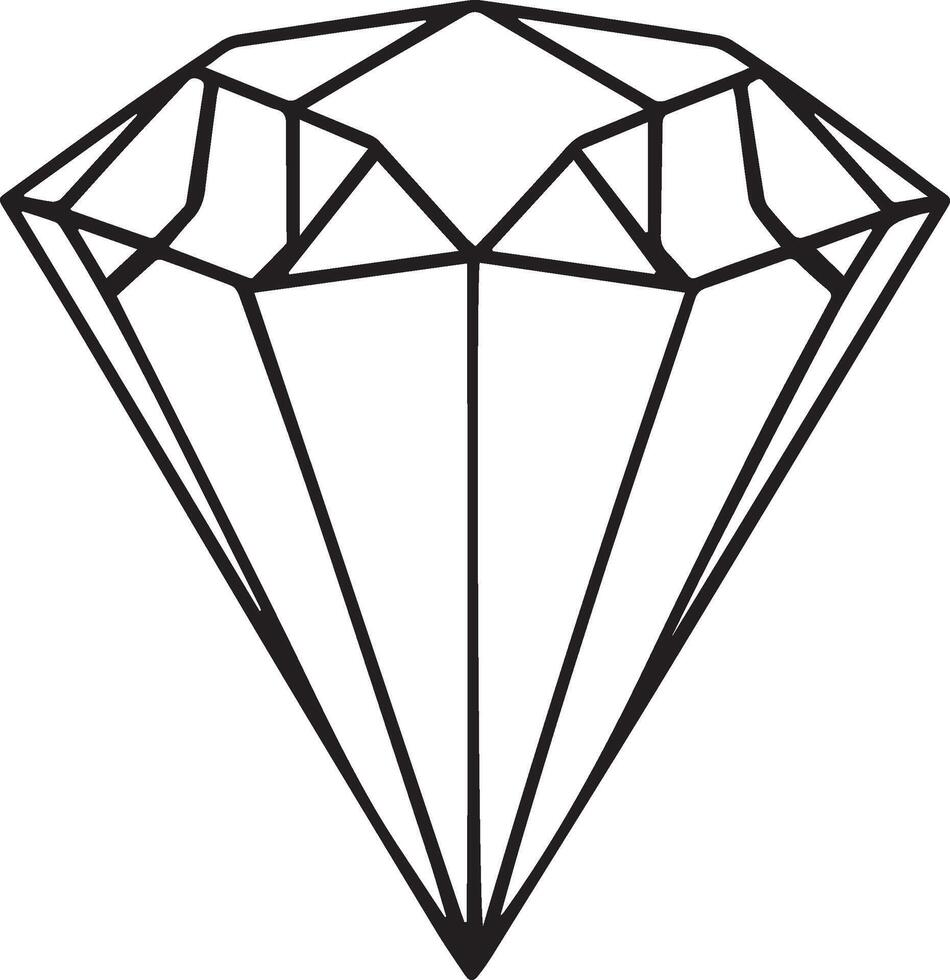 Precious sapphire logo, diamond graphics symbol vector