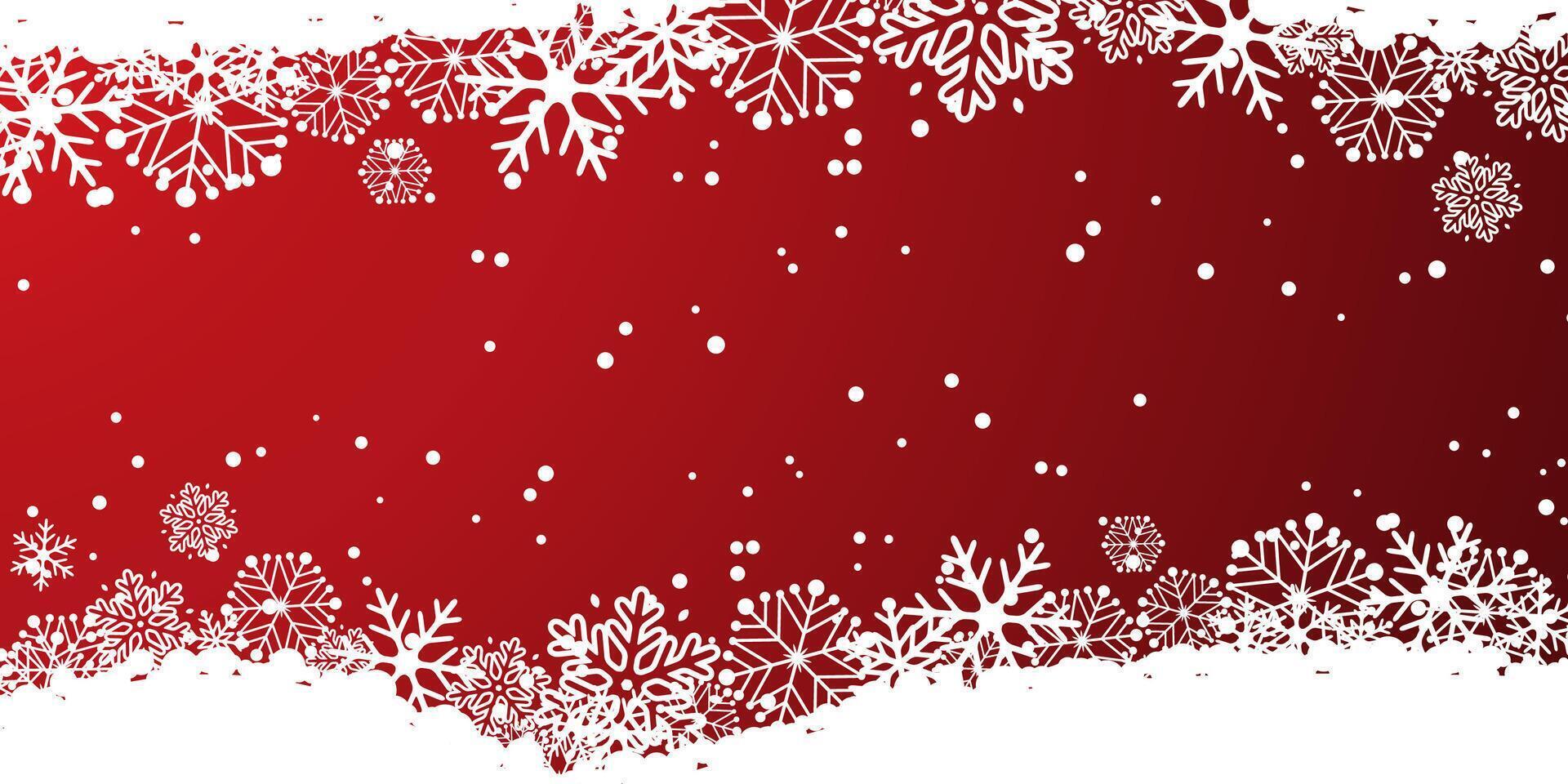 Christmas snowflake banner design vector
