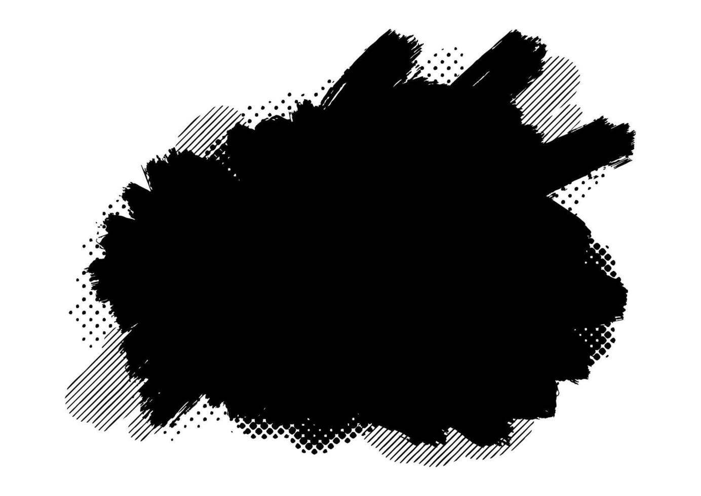 Hand painted grunge splatter ink background vector