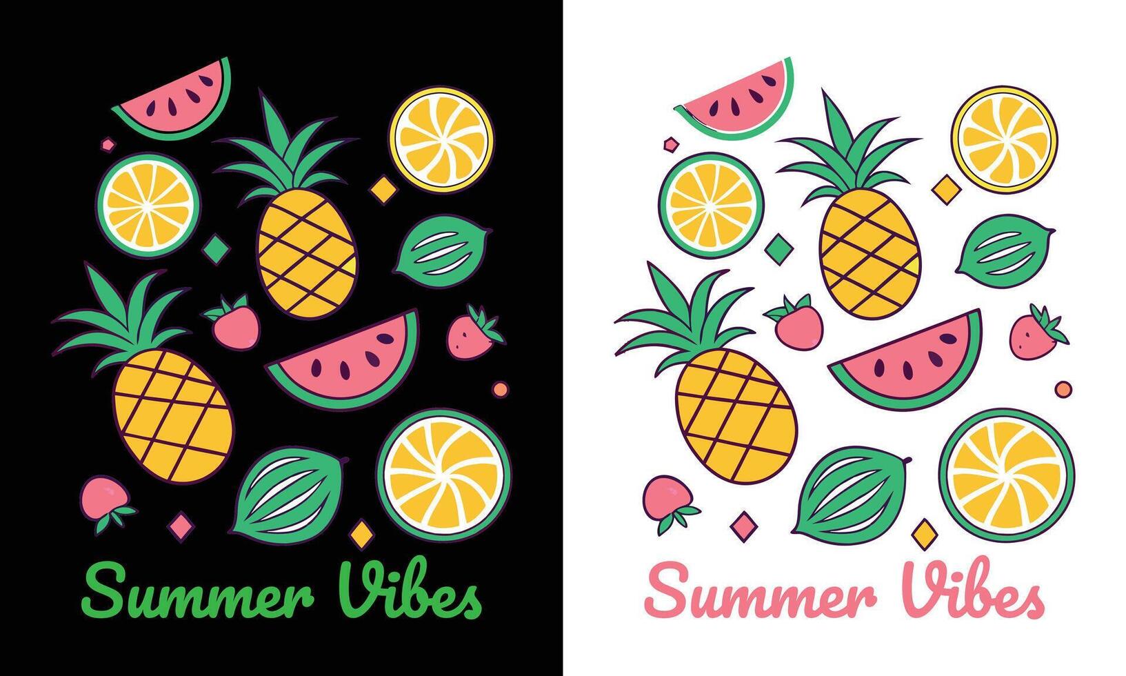 Summer vibes illustration vector