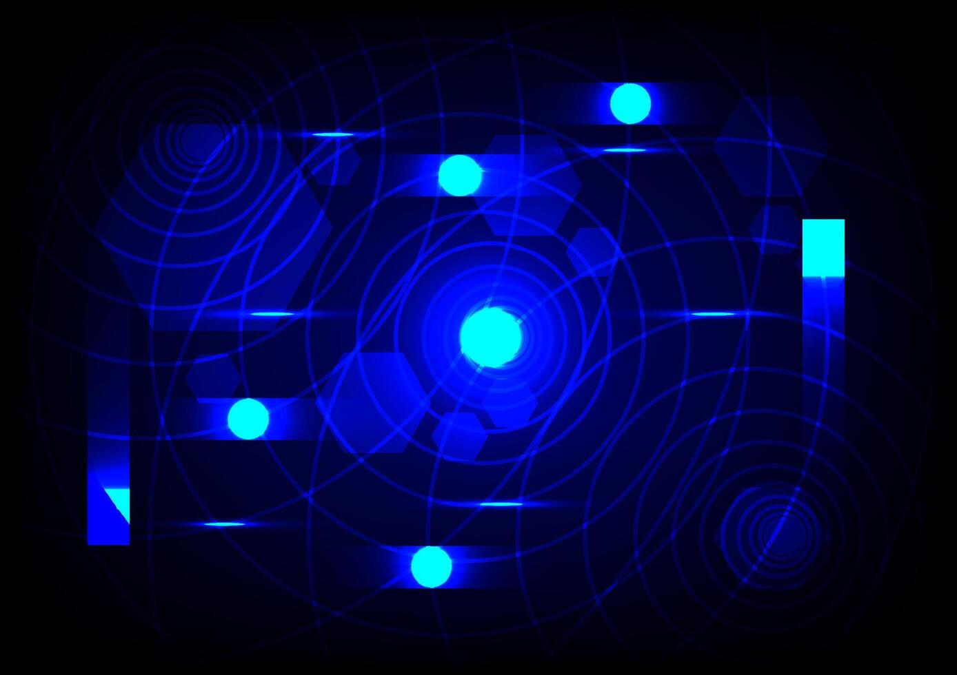 The flowing smooth wave pattern line and neon light is on a blue background. Internet network and communication signal technology, fiber optic line. Science and music backdrop. vector
