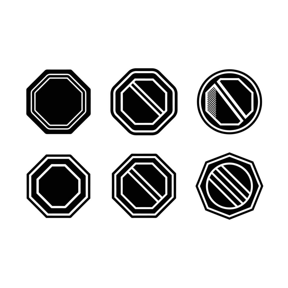 and Linocut Silhouette Design vector