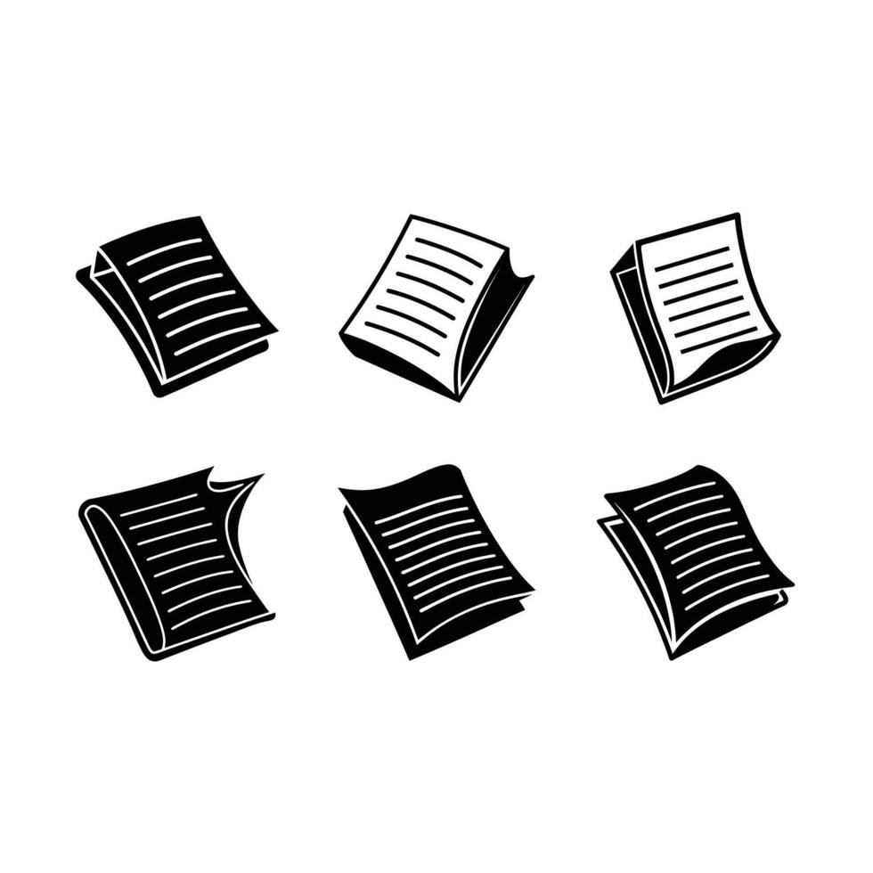 and Linocut Silhouette Design for Document Use vector