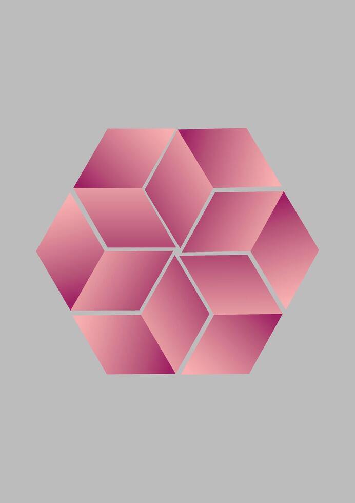 Pink gradient pattern design vector
