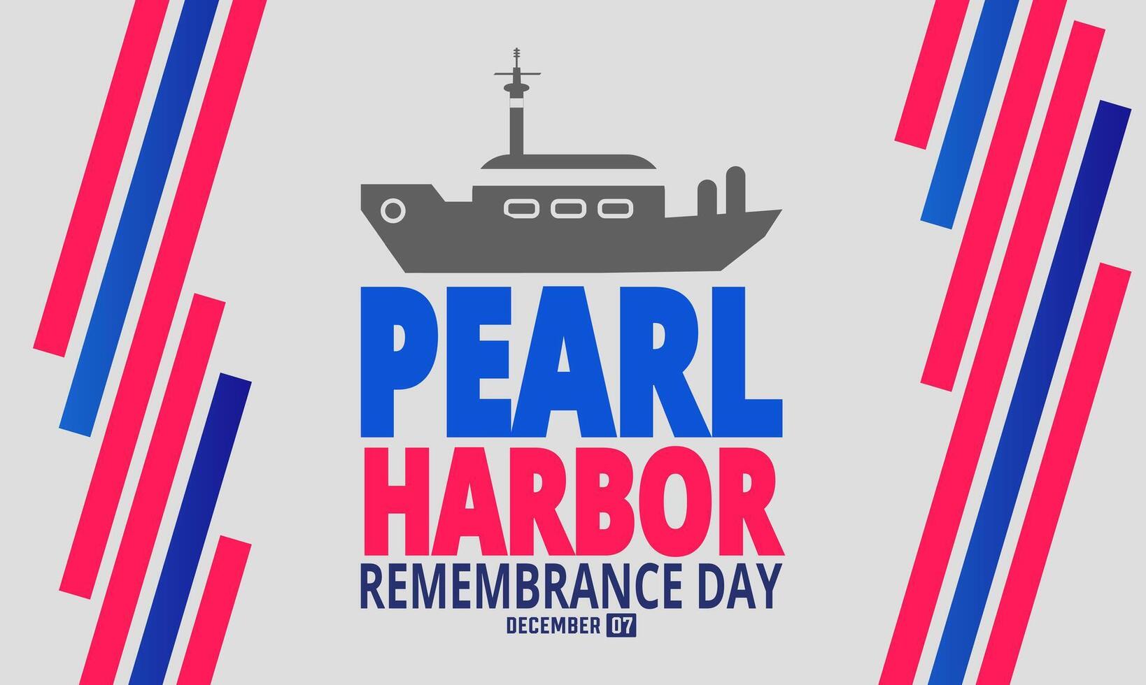 pearl harbor remembrance day america greeting card abstract celebration background vector