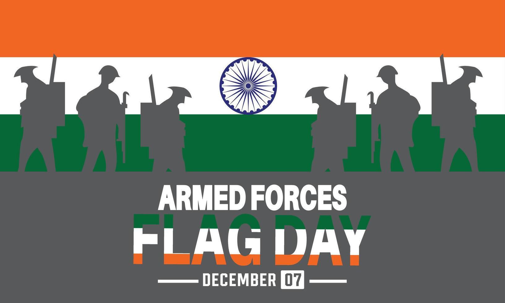 Indian armed forces day, illustration vector