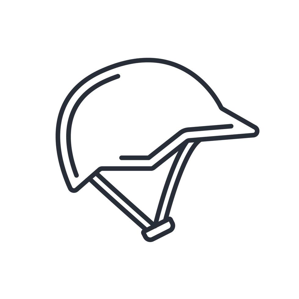 climbing helmets icon. .Editable stroke.linear style sign for use web design,logo.Symbol illustration. vector