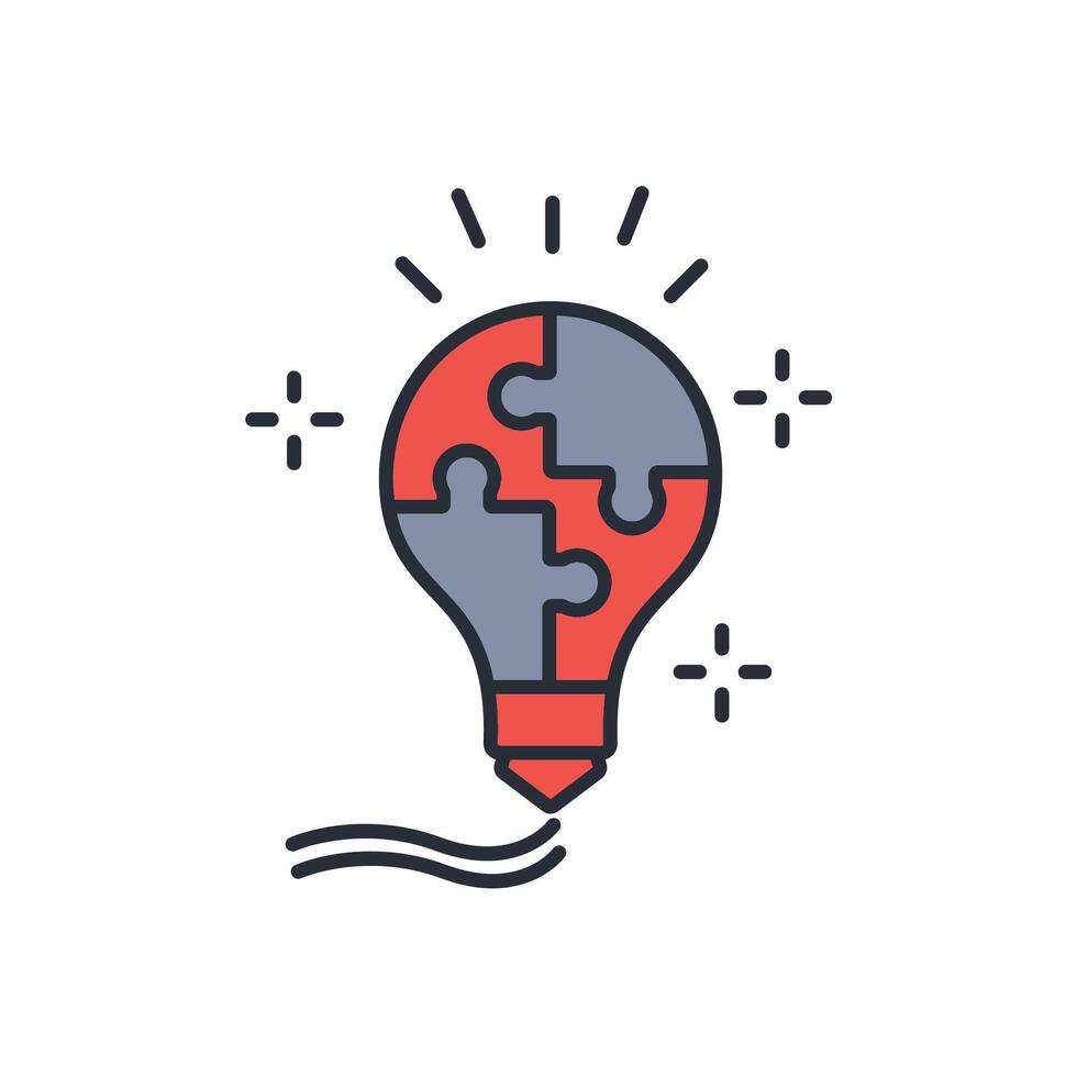 problem solving icon. .Editable stroke.linear style sign for use web design,logo.Symbol illustration. vector