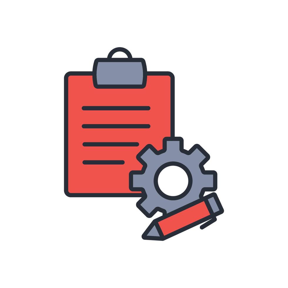 Organized icon. .Editable stroke.linear style sign for use web design,logo.Symbol illustration. vector