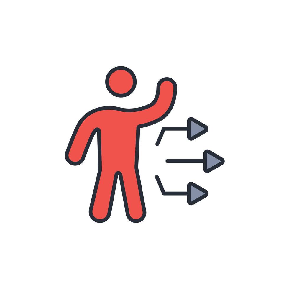 Initiative icon. .Editable stroke.linear style sign for use web design,logo.Symbol illustration. vector