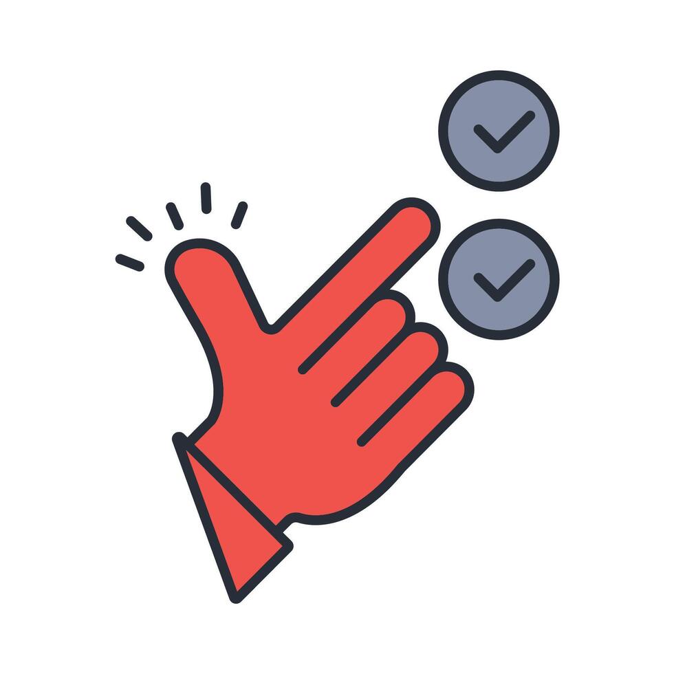 manage task icon. .Editable stroke.linear style sign for use web design,logo.Symbol illustration. vector