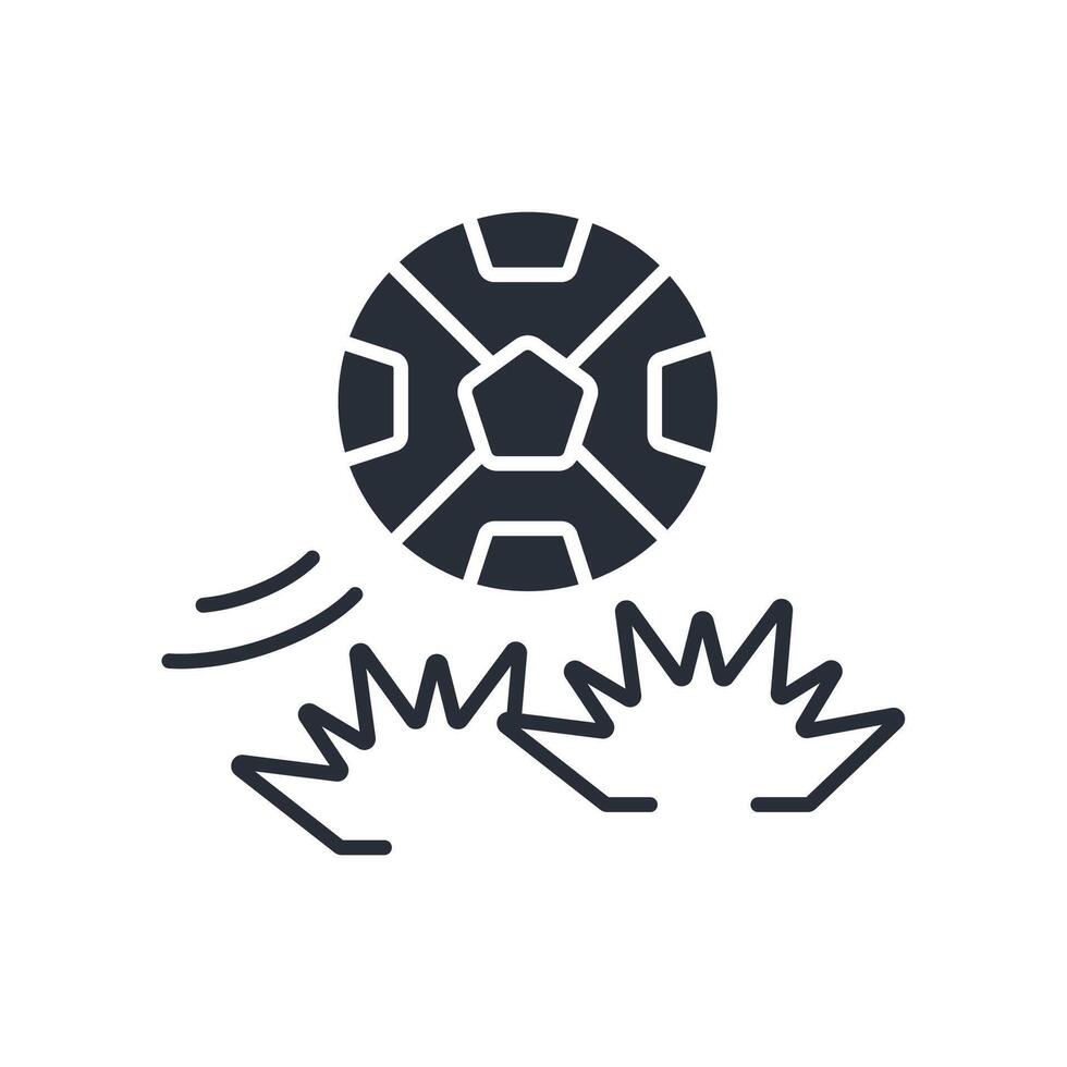 football icon. .Editable stroke.linear style sign for use web design,logo.Symbol illustration. vector