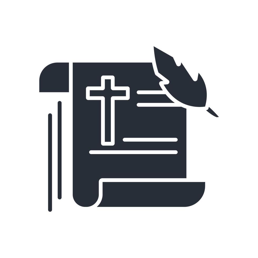 scripture icon. .Editable stroke.linear style sign for use web design,logo.Symbol illustration. vector