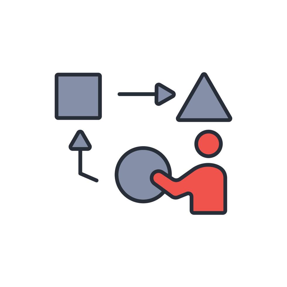 Adaptability icon. .Editable stroke.linear style sign for use web design,logo.Symbol illustration. vector