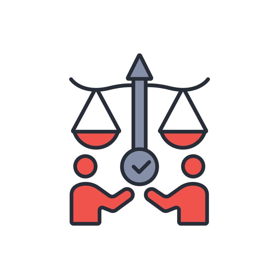 Work Ethics icon. .Editable stroke.linear style sign for use web design,logo.Symbol illustration. vector