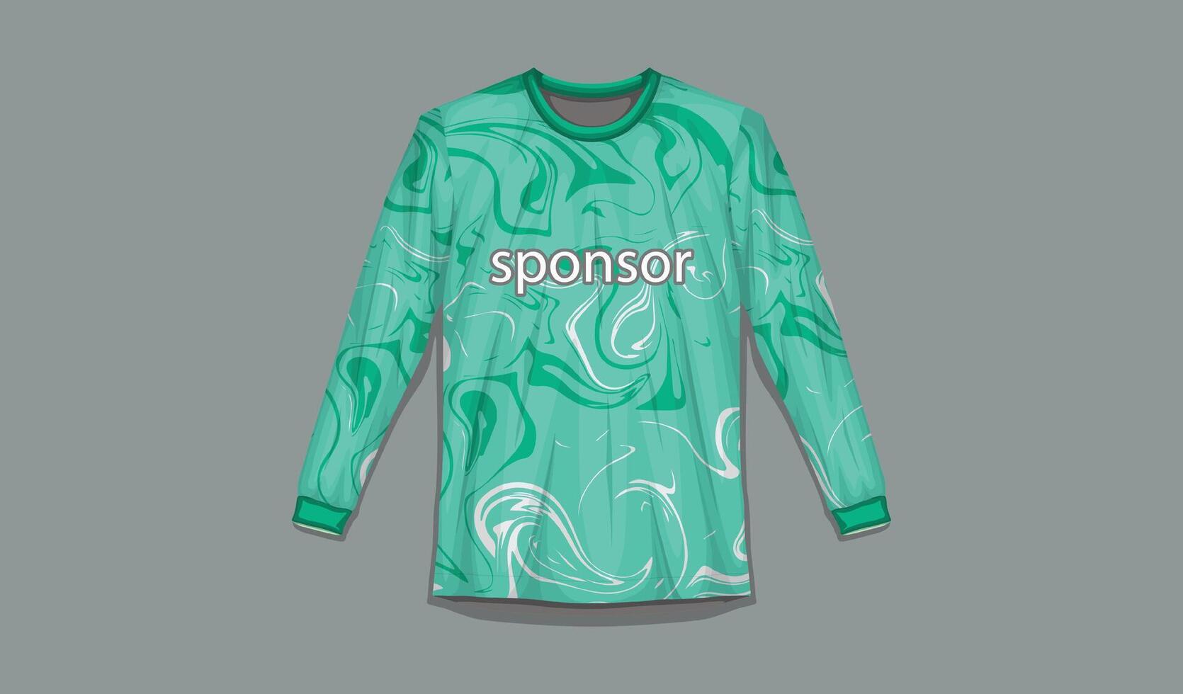 Design Template Men's Long Sleeve Jersey vector