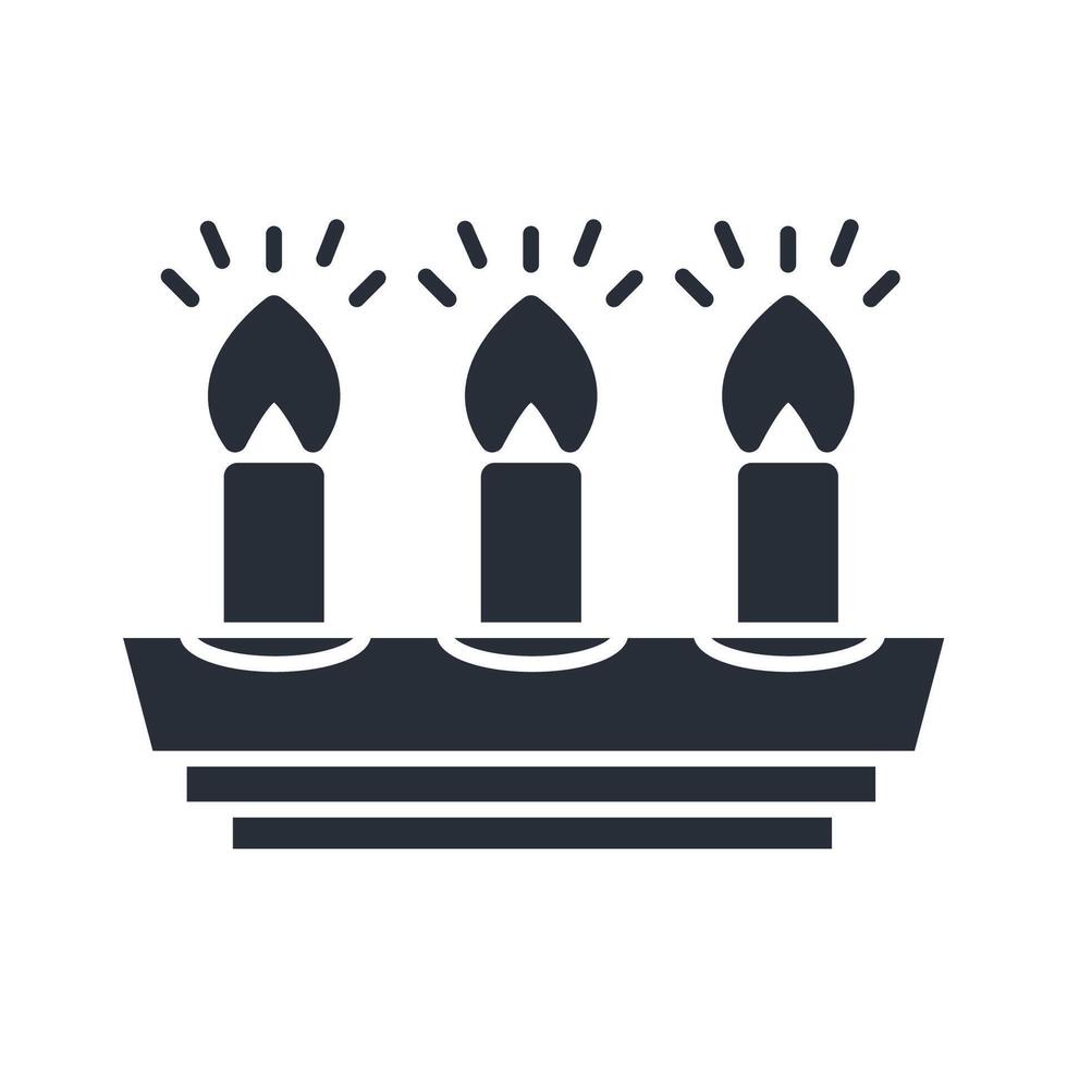 candles icon. .Editable stroke.linear style sign for use web design,logo.Symbol illustration. vector
