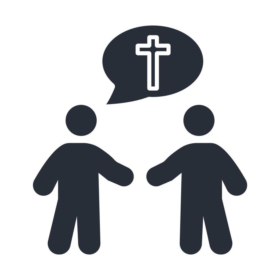 christian icon. .Editable stroke.linear style sign for use web design,logo.Symbol illustration. vector