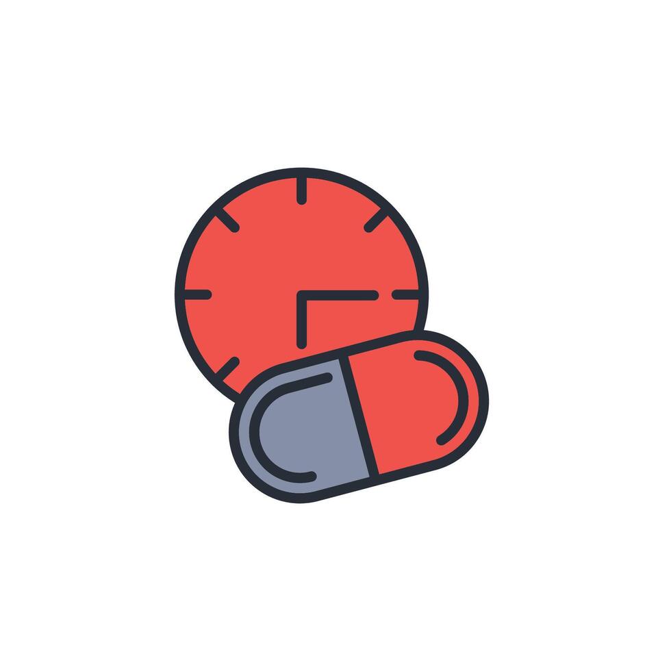 dose icon. .Editable stroke.linear style sign for use web design,logo.Symbol illustration. vector