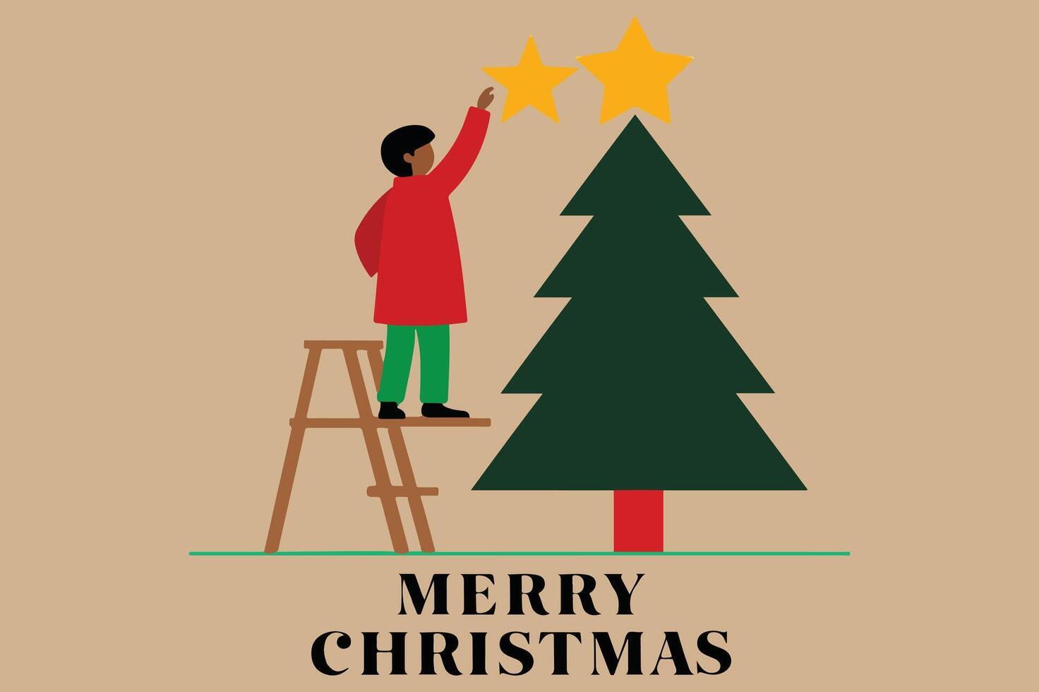 Creative Merry Christmas Artwork vector