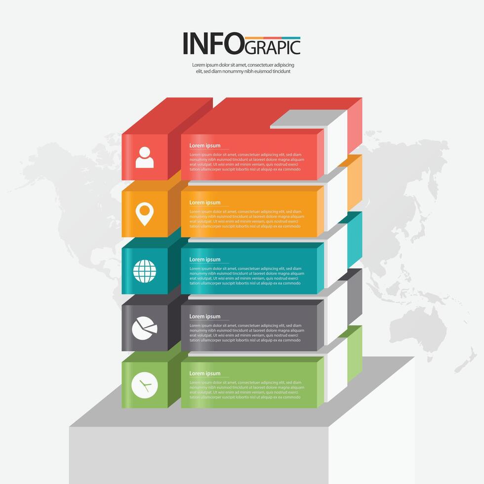 Creative infographic design showcasing data organization and visual communication concepts in a modern layout vector
