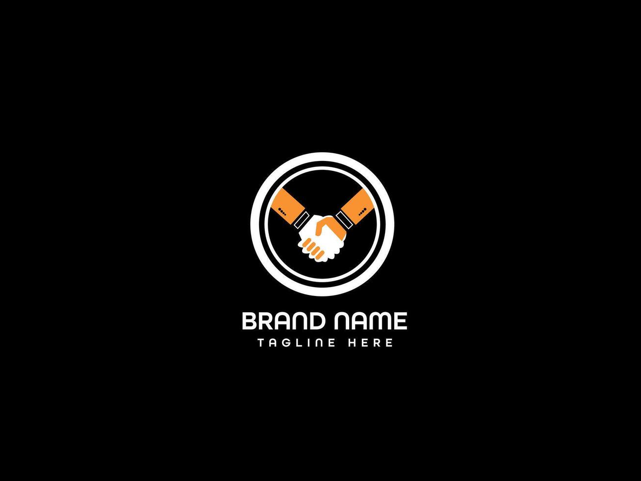 Business connection logo design vector