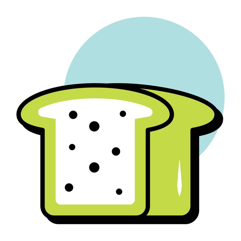 Wheat Bread Thanksgiving Circle Color Outline Icon Pack vector