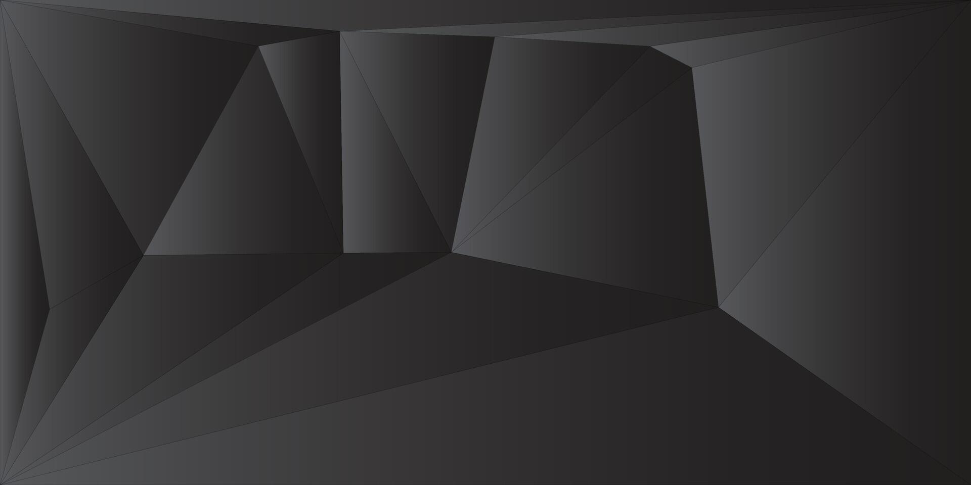 Black abstract presentation background . Dark gray abstract background Geometric vector