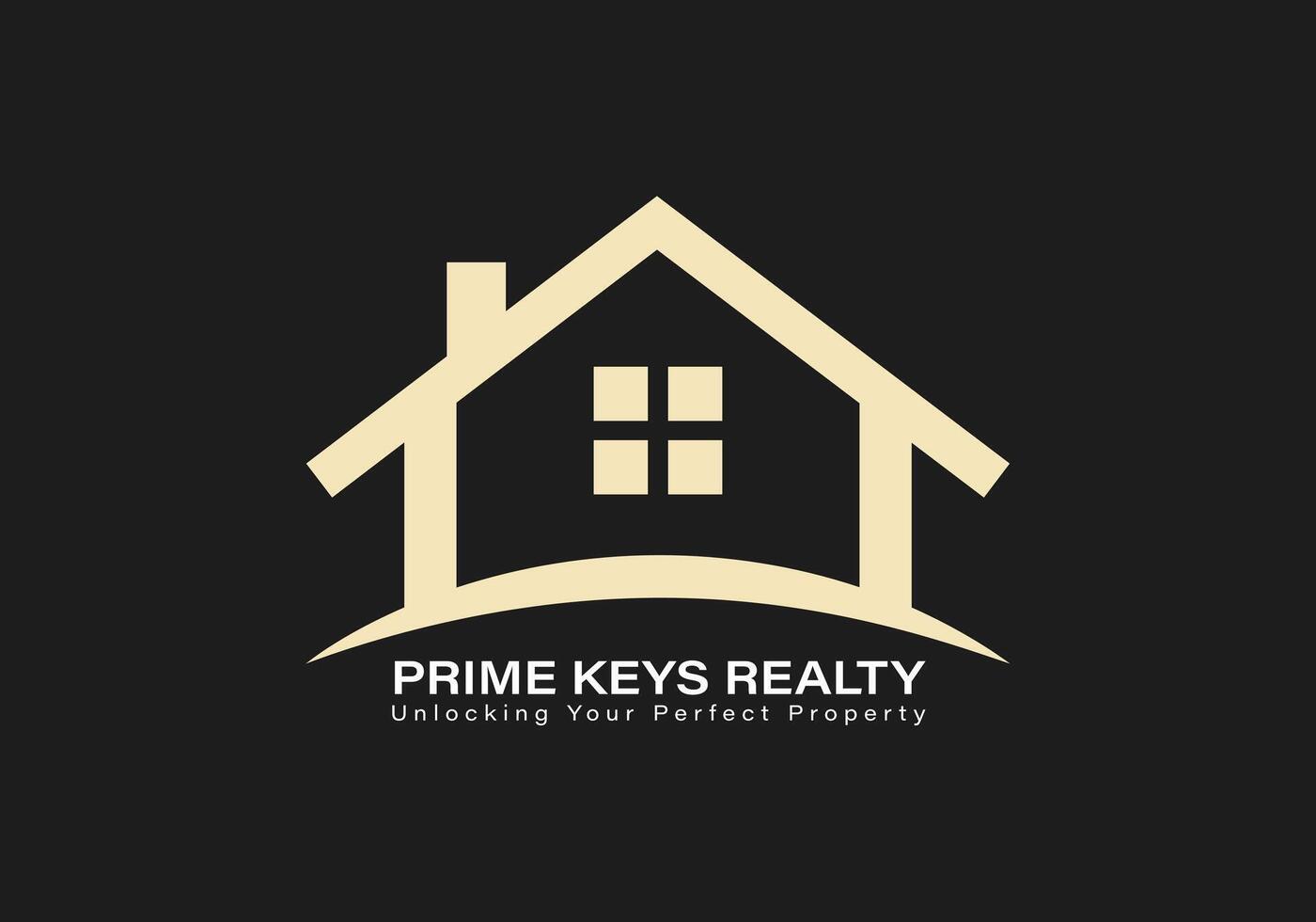 The prime keys realty logo vector