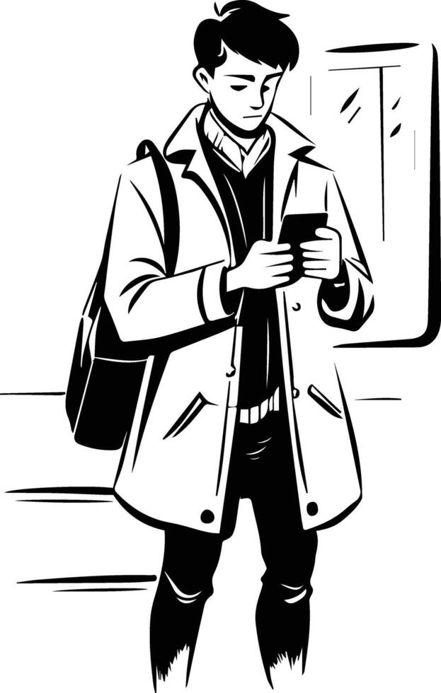 A glyph style illustration of commuting vector