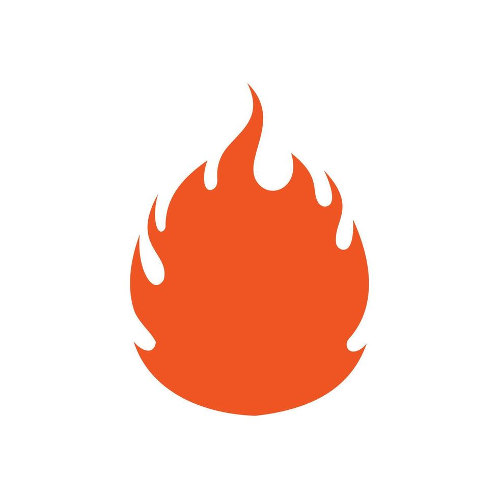 A fire icon on a white background vector