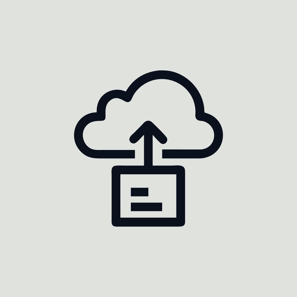 Cloud computing icon illustration vector