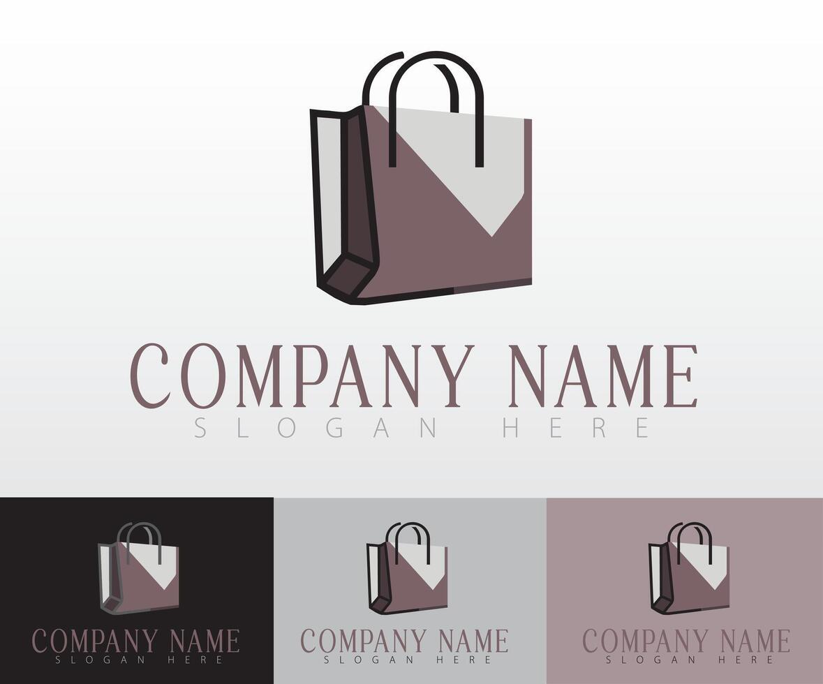 Free illustration shopping bag logo. vector