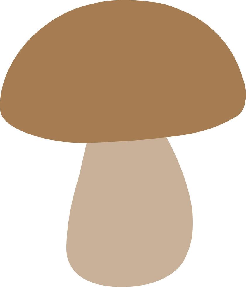 Mushrooms flat icon, illustration. Vegetables design logo, stickers. Autumn minimal element vector