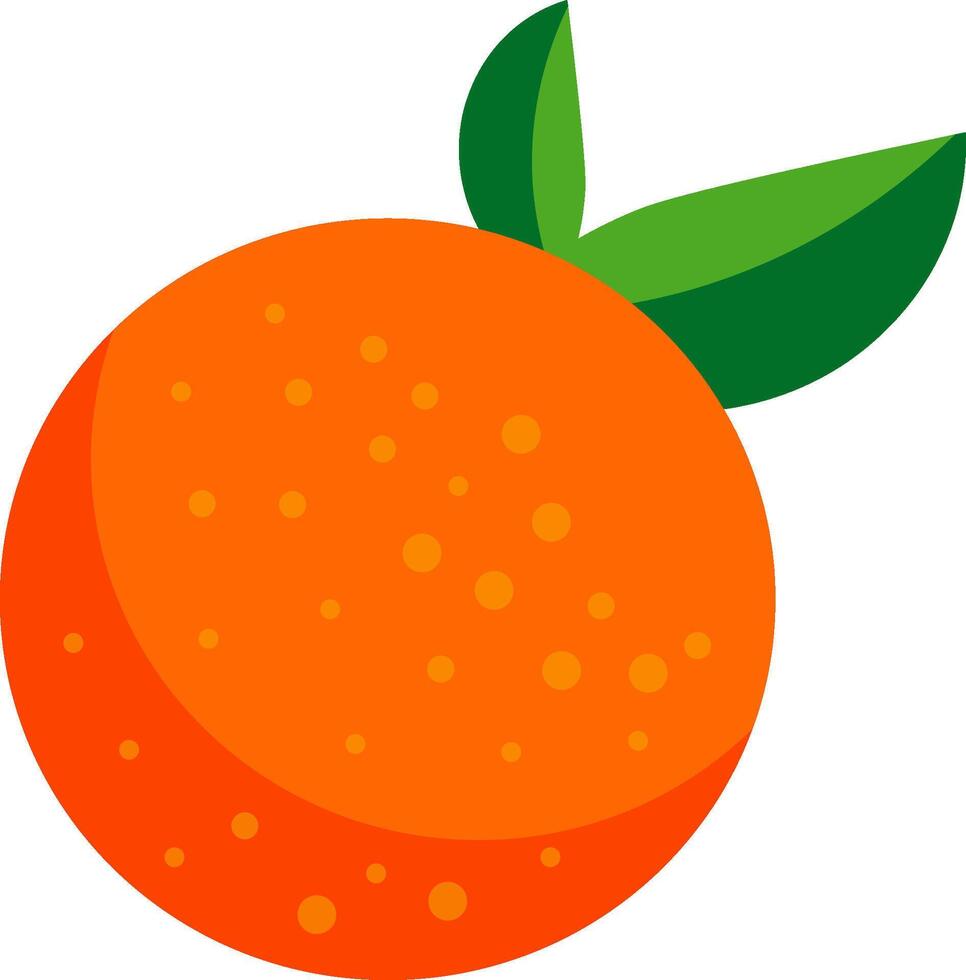 Orange simple illustration isolated on white background. orange fruit logo. design. emblem vector