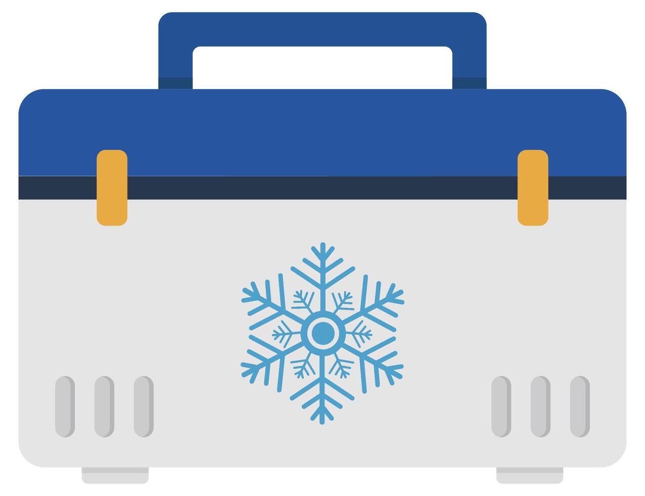 Ice box icon isolated on white background. vector
