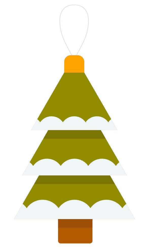 Christmas tree ornaments isolated on white background. vector