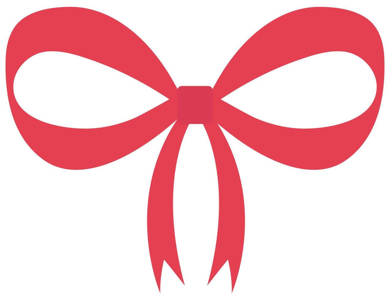 Red ribbon icon isolated on white background. vector