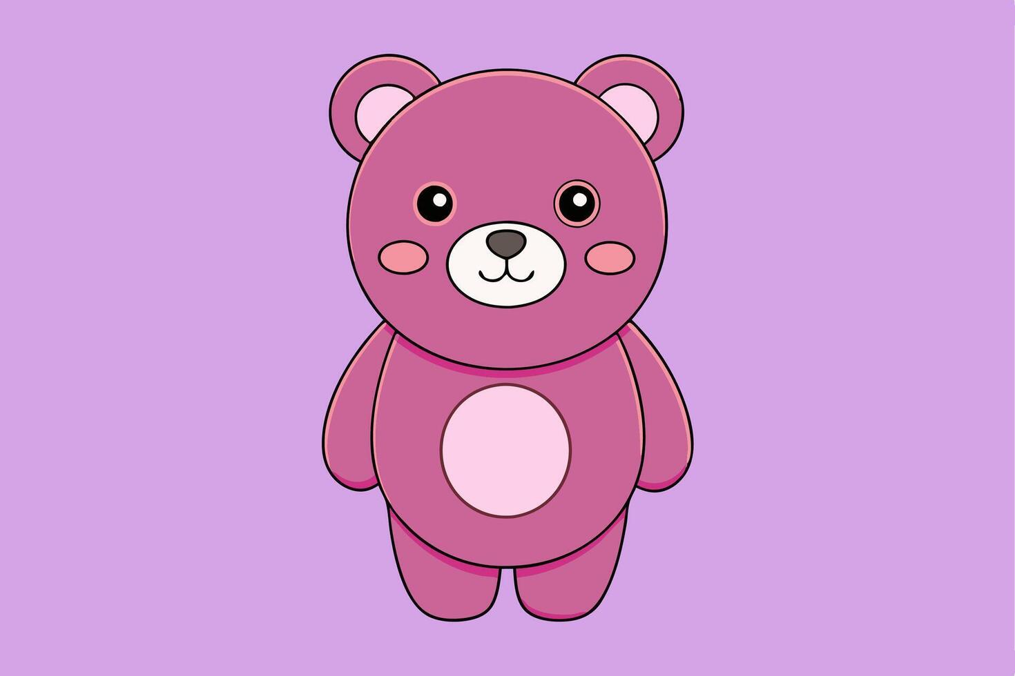 Adorable Bear Graphic For Web And Print , Premium Bear Illustration For All Creative Projects. This premium bear illustration features a cute and playful design perfect for print materials. vector