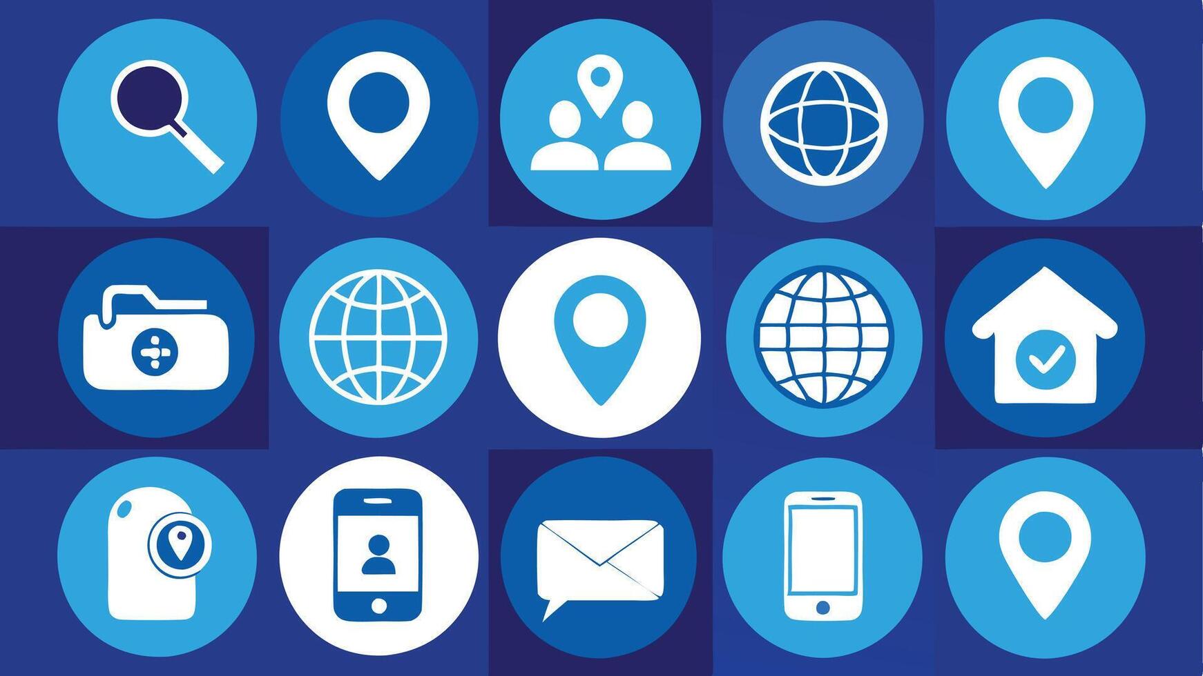 a collection of icons for mobile devices vector