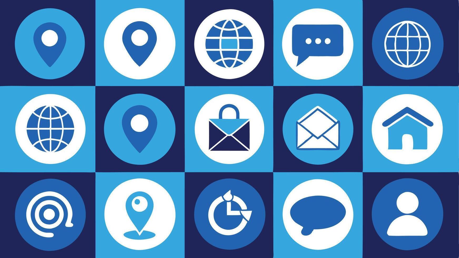 a collection of icons for social media vector