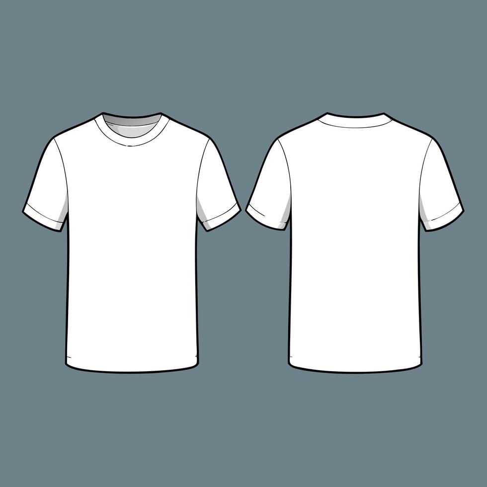 a blank t - shirt template on a gray background vector